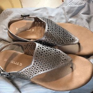 Silvery Bronzy Sandals